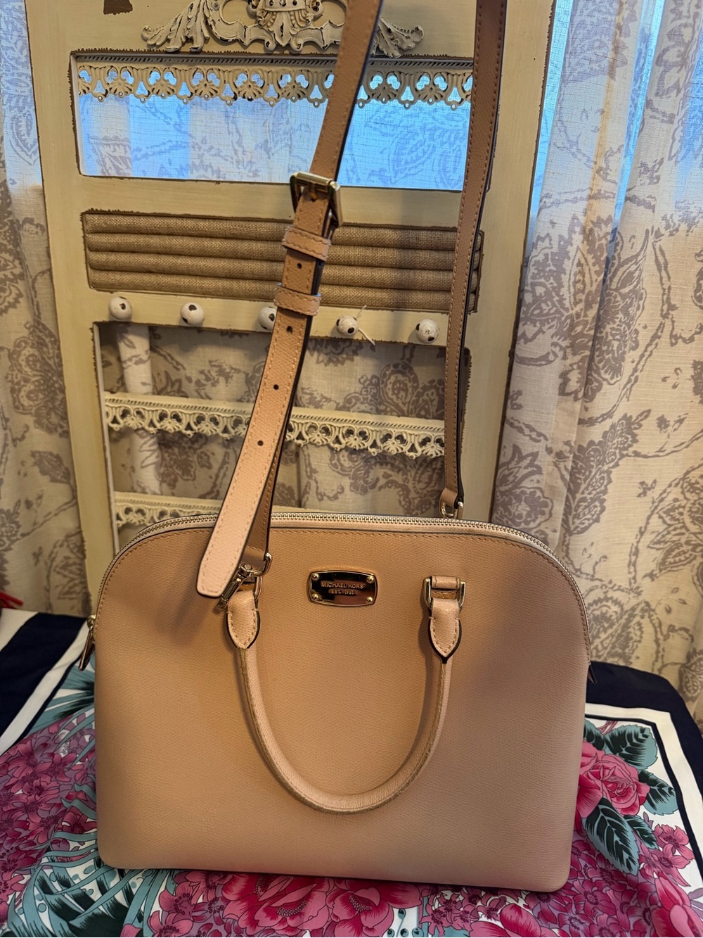 Michael Kors Cindy Large Dome Satchel
